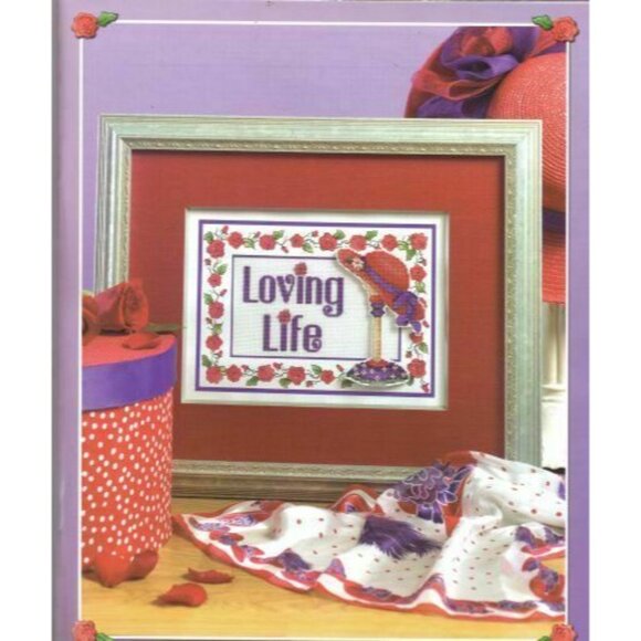 Cross Stitch Leisure Arts Ravishing in Red 4 Counted Pattern Charts Hats W/Mats - Picture 3 of 4
